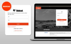 Nouvel écran de connexion aux applications Bobcat et Doosan Passport